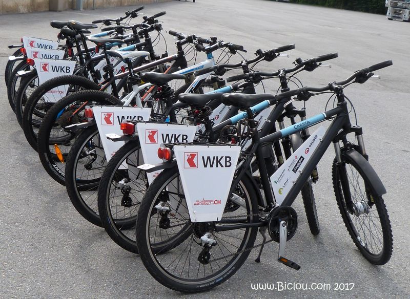 Vélos en libre service en Valais WKB