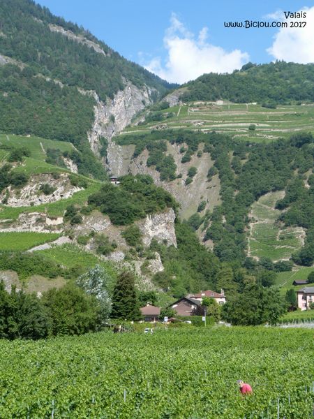 Gorge profonde descendant d'Ovrennaz à Saillon
