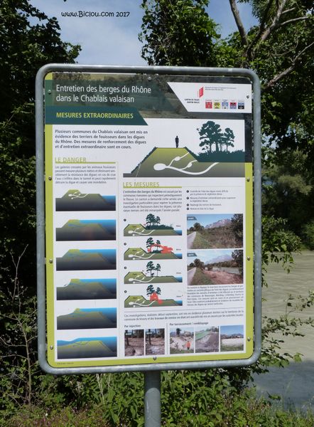 Les digues du haut Rhône (Valais) ont étées refaites
