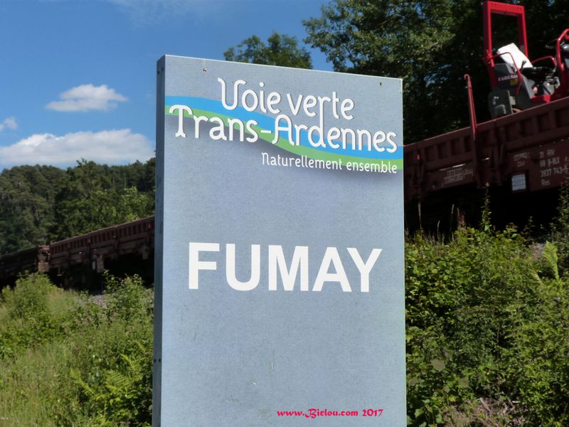 Fumay, voie verte Trans-Ardennes en 2017