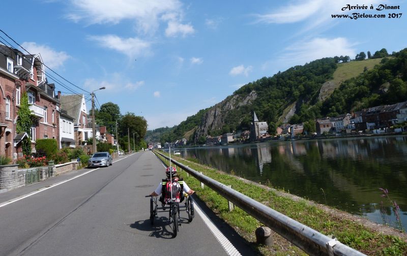Arrivée à Dinant en 2017