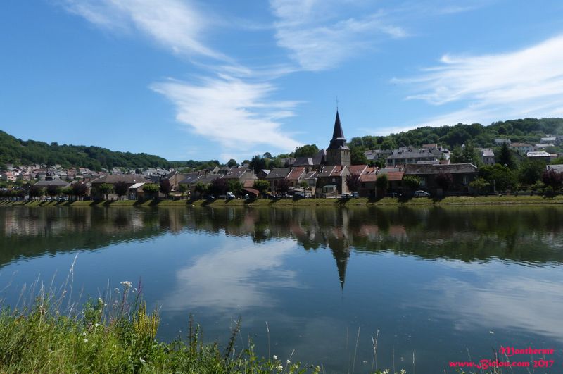 MontHermé sur le véloroute des bords de Meuse en 2017