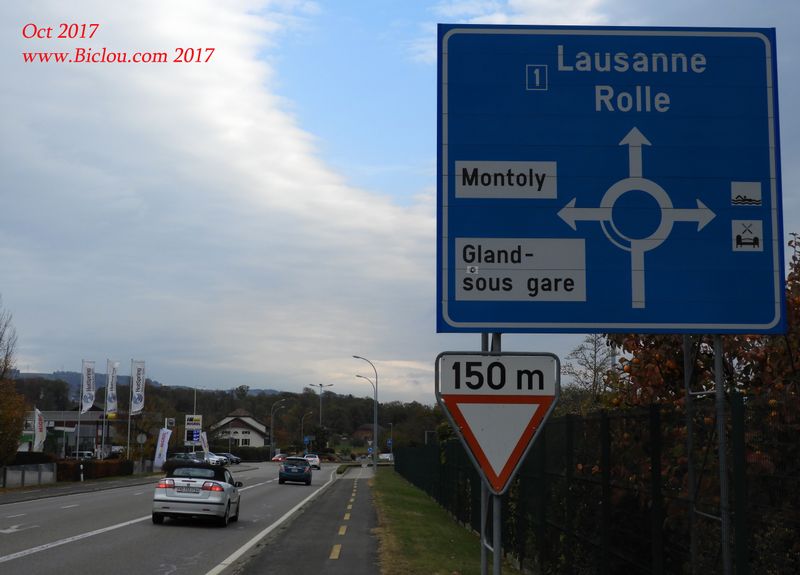 Sur le Tour du Léman : Gland sous gare
