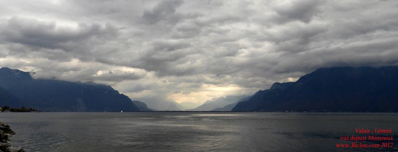 De nombreux trains roulent le long du Léman en Suisse