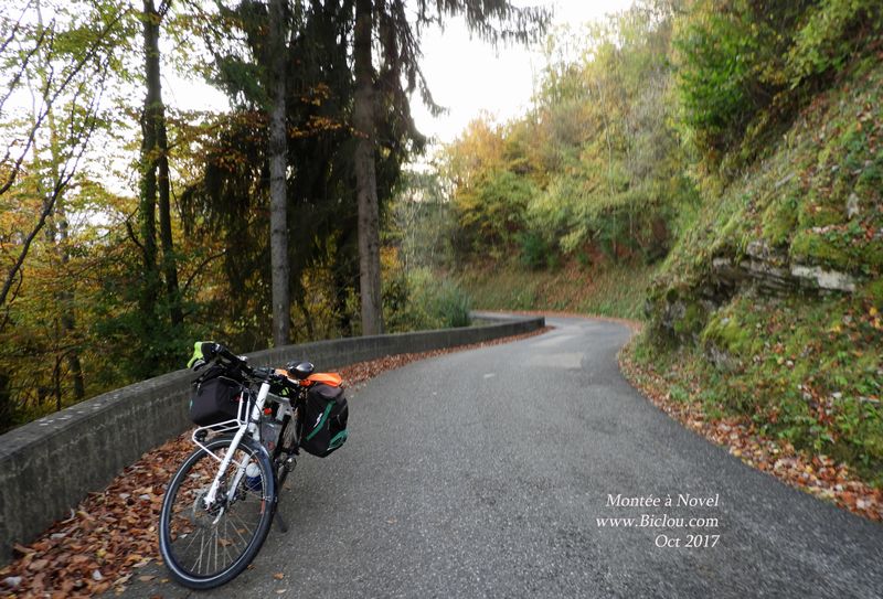 De Saint Gingolph - En route vers Novel sur la D 30 : 8 km à 8%