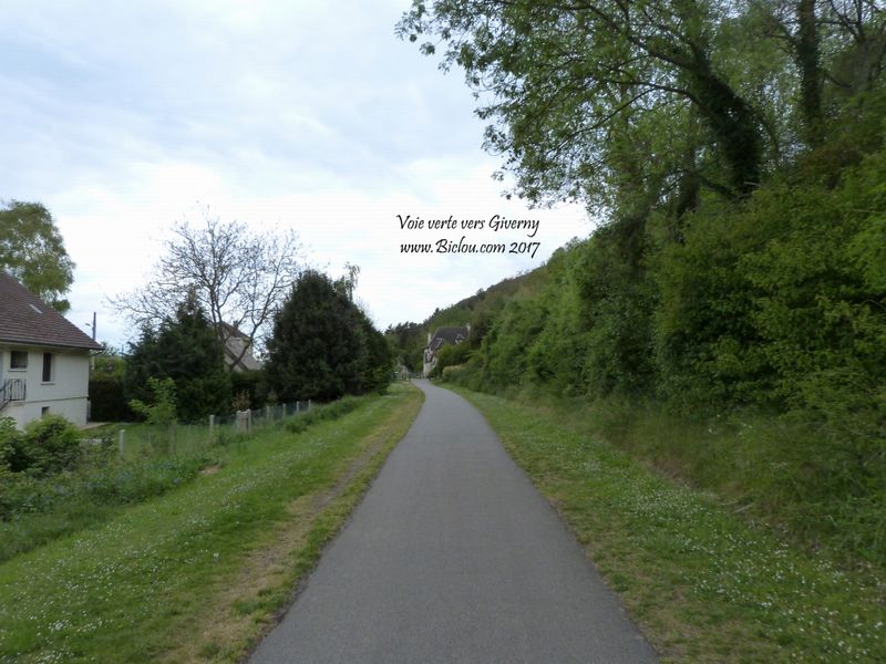 Voie verte vers Giverny, en 2017