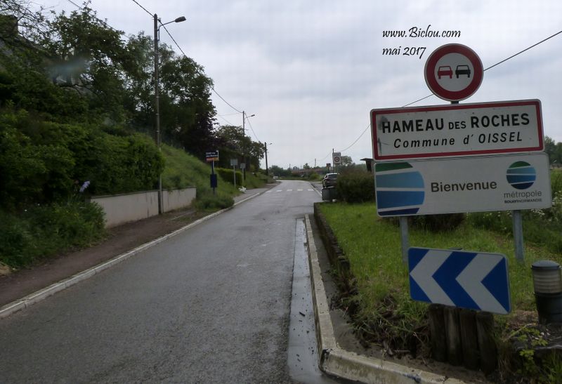 Sur la route des Roches à Bicyclette (D18) Elbeuf Oissel Rouen en 2017
