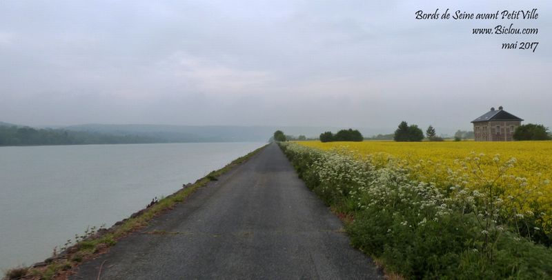 Véloroute ; Bords de Seine, tranquille et endorphinatoire ..