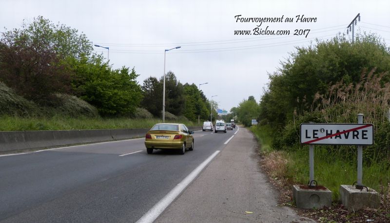 Fourvoyements pour sortir du Havre .., pas ici !