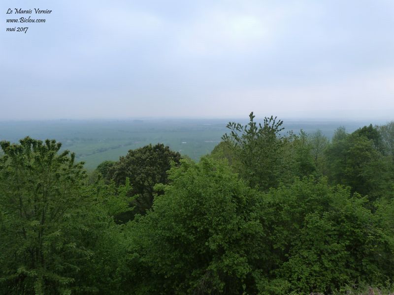 Vue sur le Marais Vernier en 2017