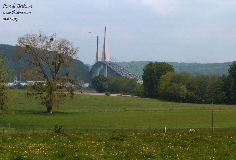 Pont de Brotonne, vu en mai 2017