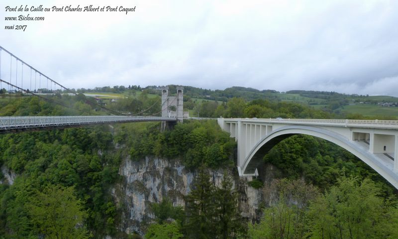 Les ponts de la Caille sur la D 1201 (haute-Savoie) ; charles Albert et Caquot