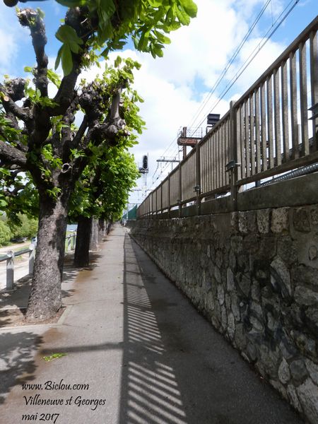 Vélo-route : Passage sous la gare de Villeneuve saint Georges en 2017