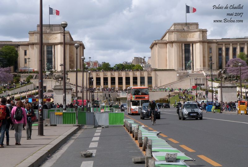 Paris le Trocadéro en mai 2017