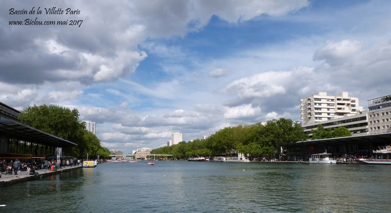 Bassin de la Villette Paris, en mai 2017