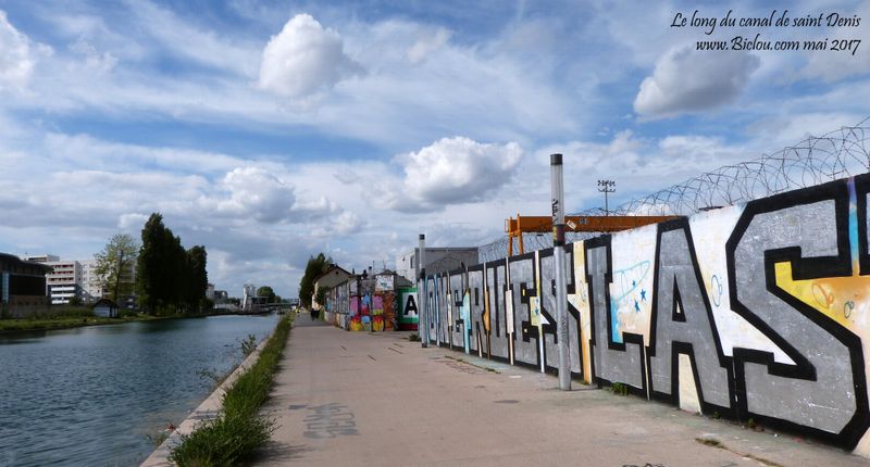 Le long du canal saint Denis en 2017 ; Paris, rester rive droite