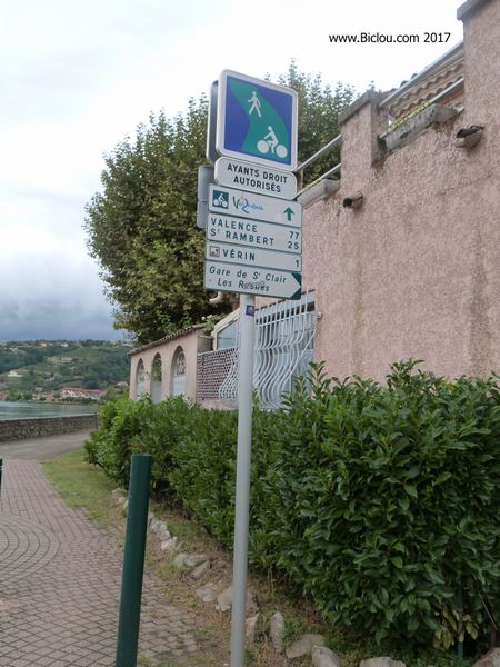 Condrieu, Vérin au bord du Rhône