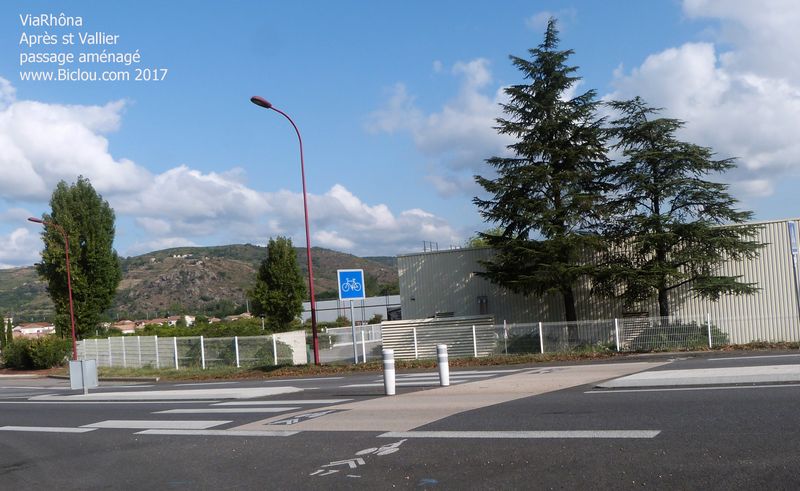 Sarras, sur ViaRhôna, aménagement traversier, sur ViaRhôna