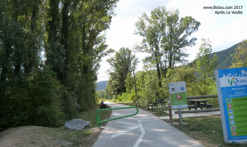Voie verte La Voulte Le Pouzin sur ViaRhôna