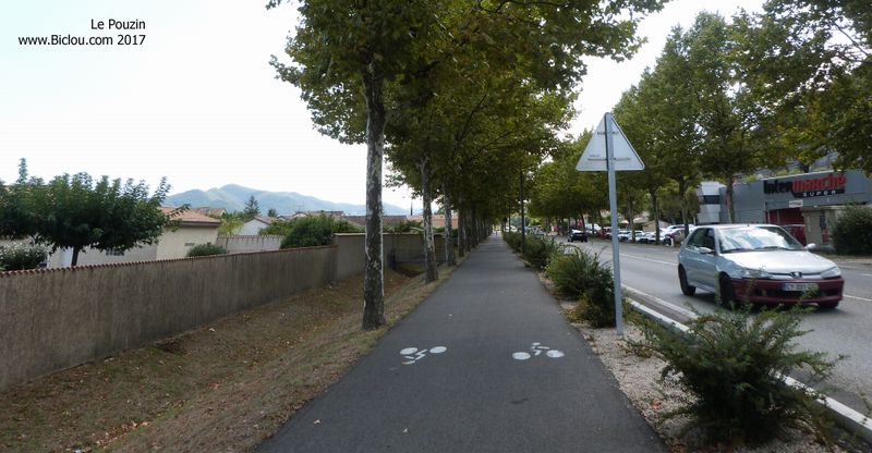 Aménagement cycliste, ViaRhôna à Le Pouzin