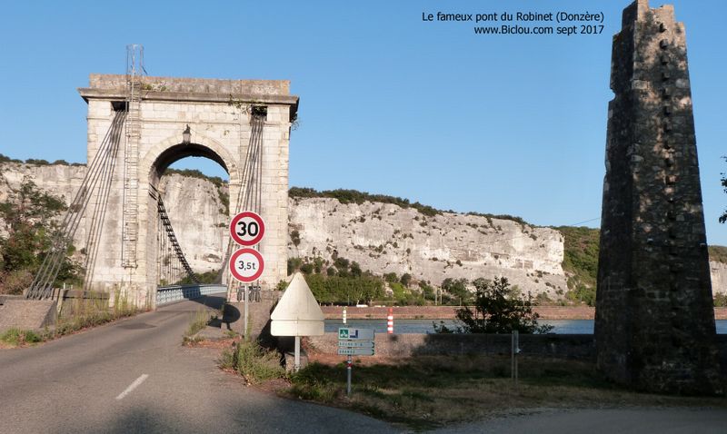 Pont du Robinet, sur le Rhône (Défilé de Donzère)