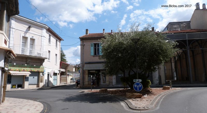 Sorgues Zentrum, balisage ViaRhôna