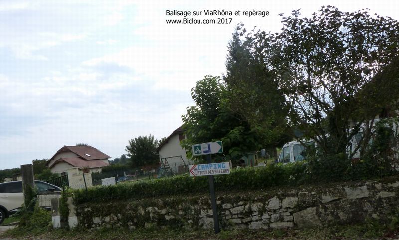 ViaRhôna en Nord Isère : camping : Repérage ..