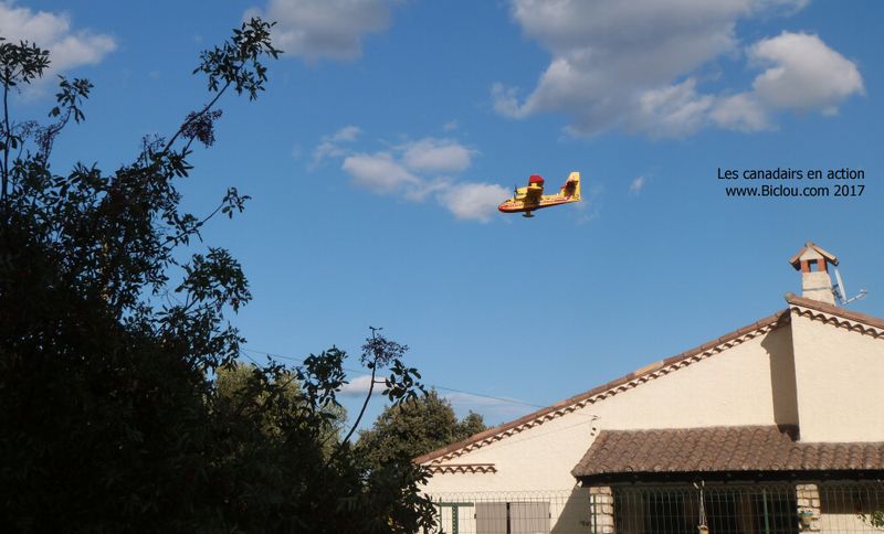 Sur ViaRhôna, on voit les canadairs