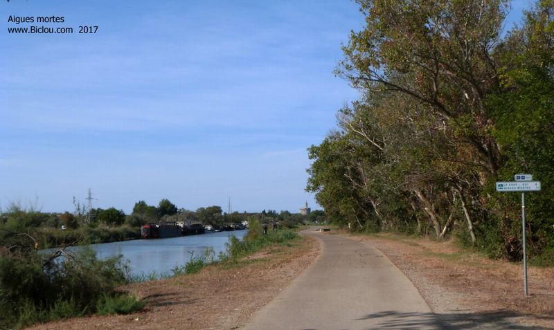 ViaRhôna : Arrivée à Aigues Mortes 