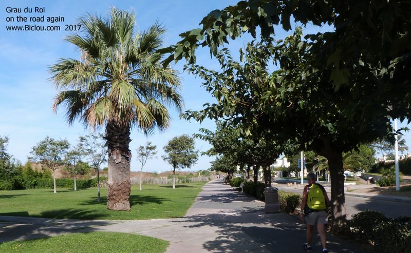 Sur ViaRhôna ? ; Le Boucanet (A Grau du Roi) , vague piste cyclable vers la Grande Motte
