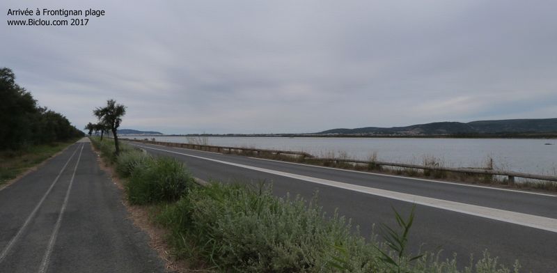 Sur ViaRhôna, aucune indication vers Frontignan plage 