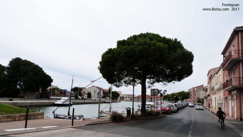 Sur ViaRhôna sans balisage à Frontignan 