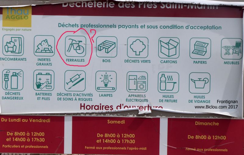 Pour Frontignan : Ma bicyclette est une ferraille 