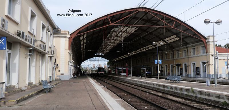 Gare d'Avignon en 2017