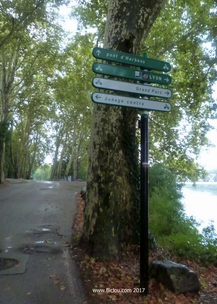 ViaRhôna : le long du canal de Jonage 