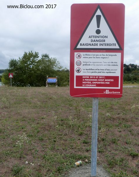 Baignade interdite dans le Rhône, en amont de Lyon : Sans blaques ?