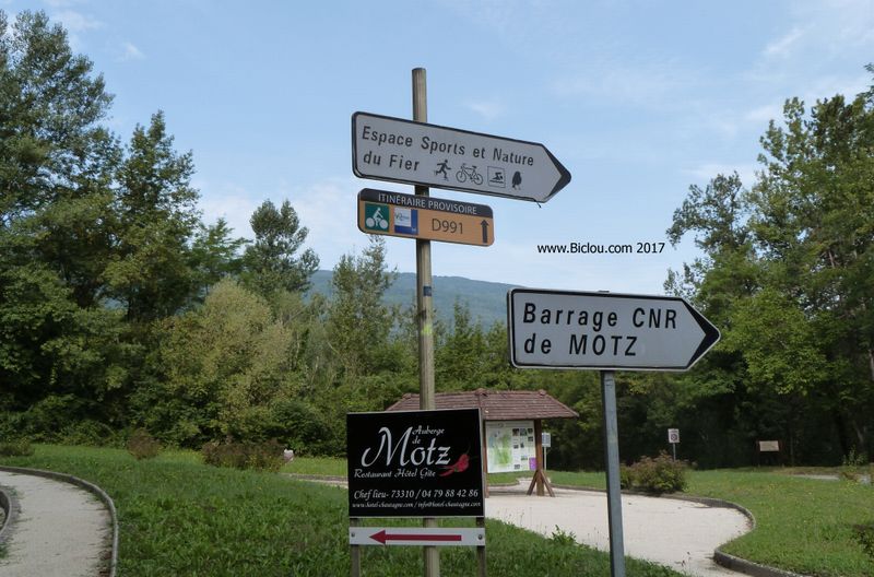 ViaRhôna en Chautagne par la D 991 : en 2017