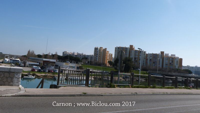 Carnon, au niveau du Port de Carème, en mars 2017
