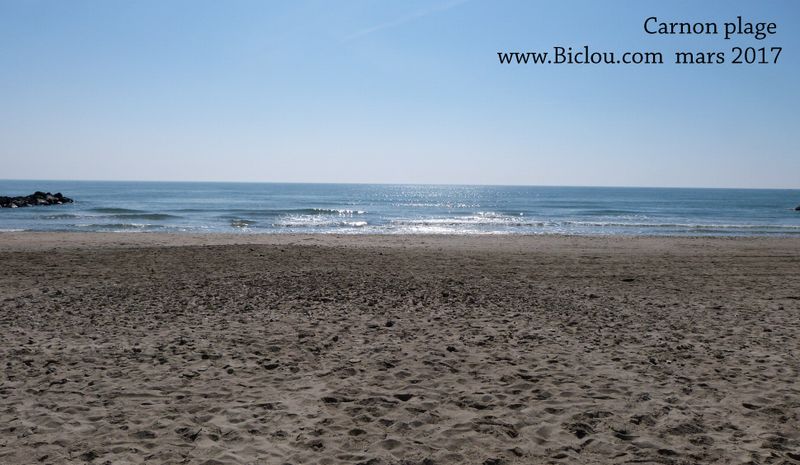 Carnon Plage, désertique en mars 2017
