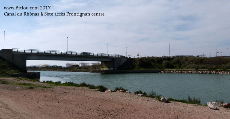 Pour rallier Sète, mieux vaut sortir ici par le pont vers Frontignan 
