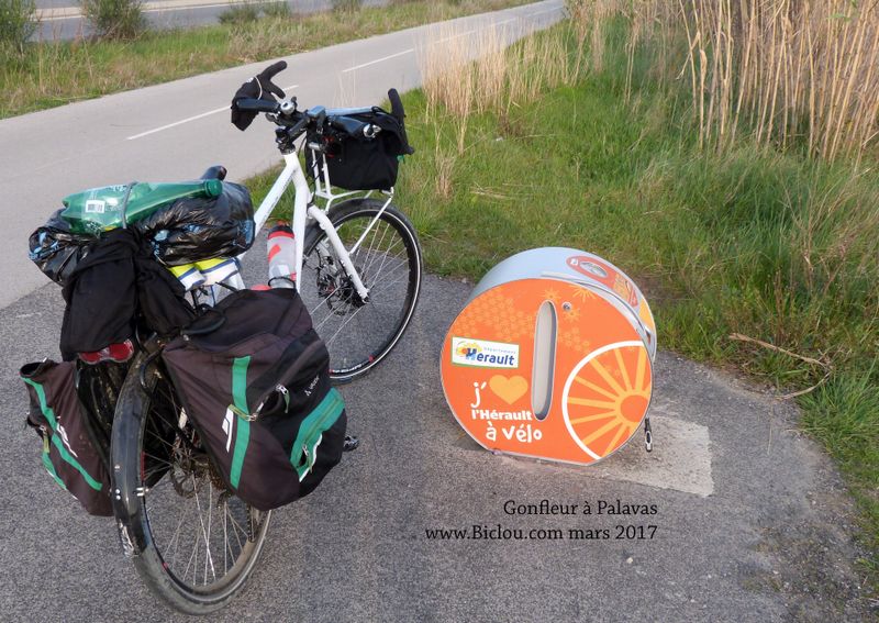 Gonfleur à Palavas sur ViaRhôna