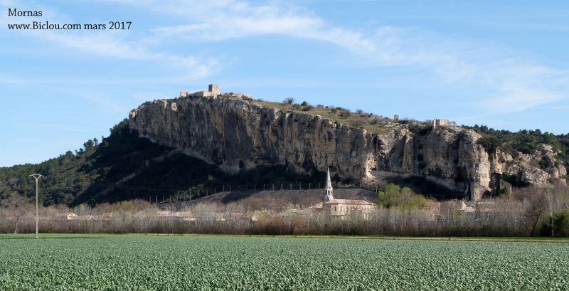 la forteresse de Mornas en 2017