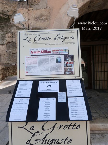 Orange 2017 : La Grotte d'Auguste.