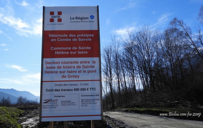 Annonce voie verte Ste hélène sur Isère Gresy en 2020