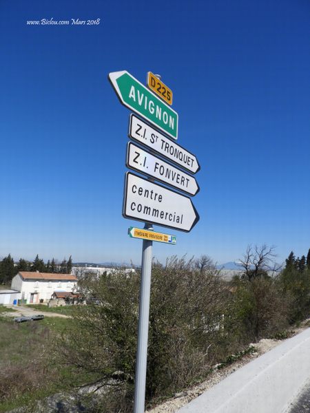 Balisage ViaRhôna avant Avignon en 2018, ouf ..