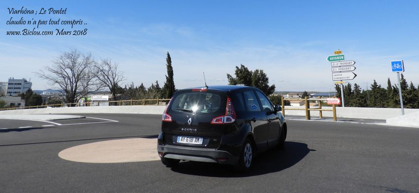 ViaRhôna, le Pontet : Claudio n'a pas tout compris ici ..