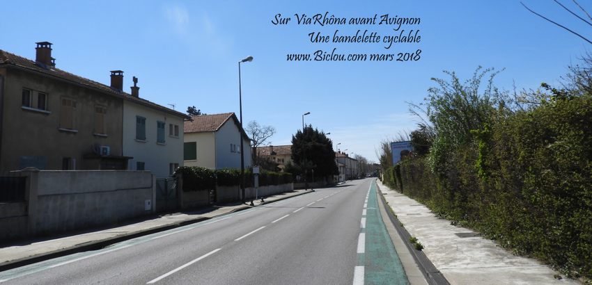 ViaRhôna en direction de Avignon, le Pontet