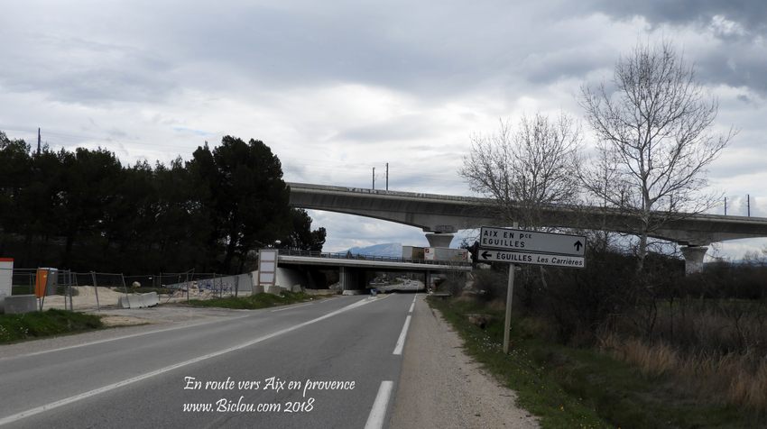 En route vers Aix en Provence, par une grand' route