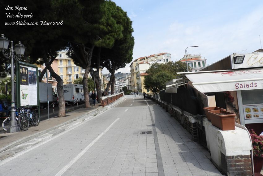 La piste dite cyclable de San Remo