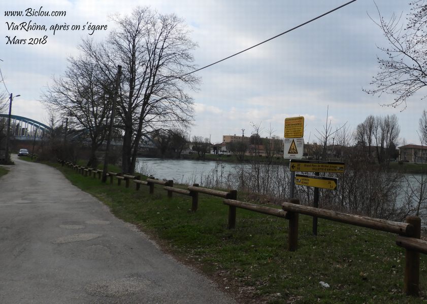 Nous retrouvons le Rhône ici du côté de Chavanoz saint Romain de Jalionas